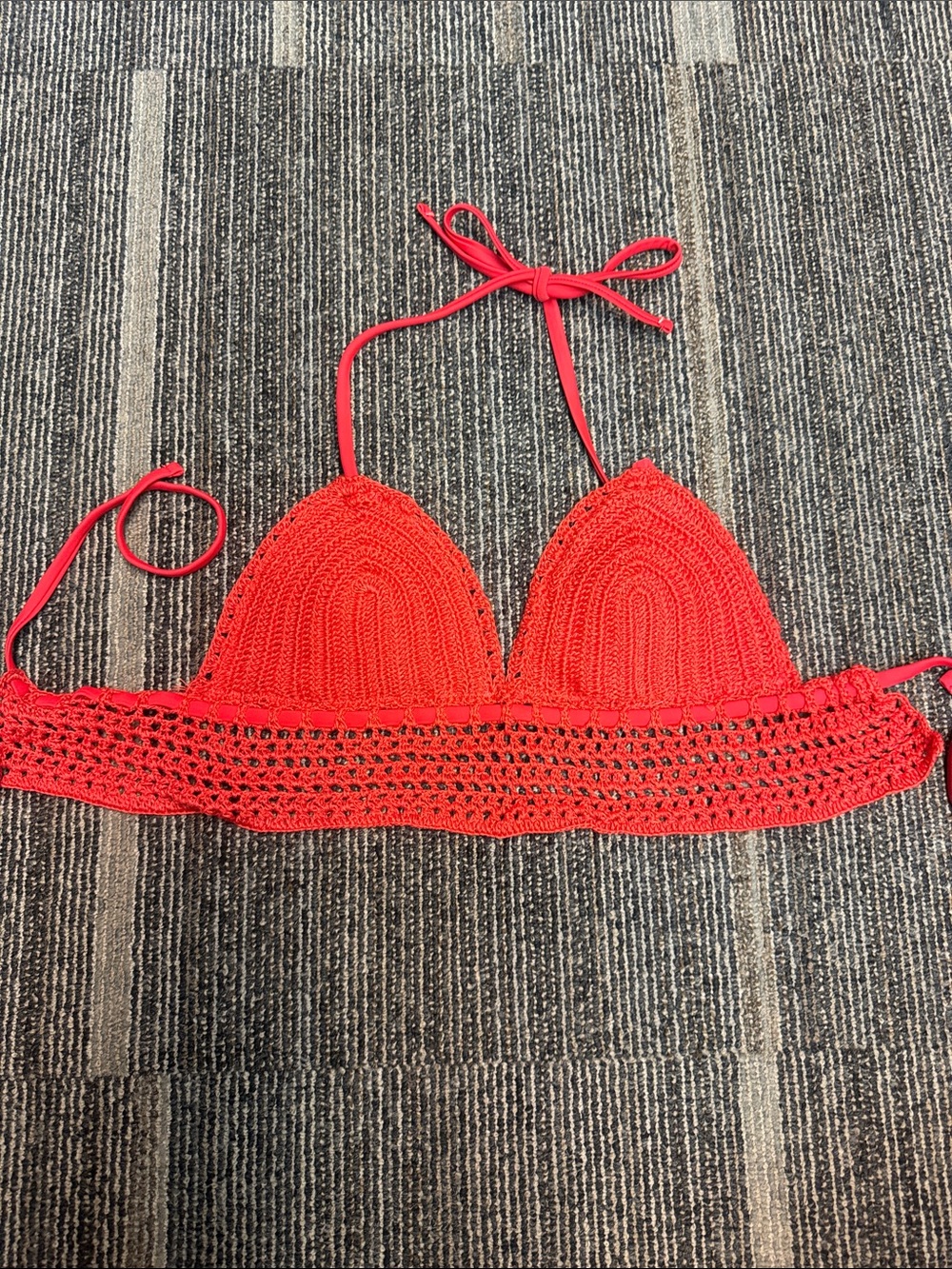 Xhilaration Red Crochet Bralette Top